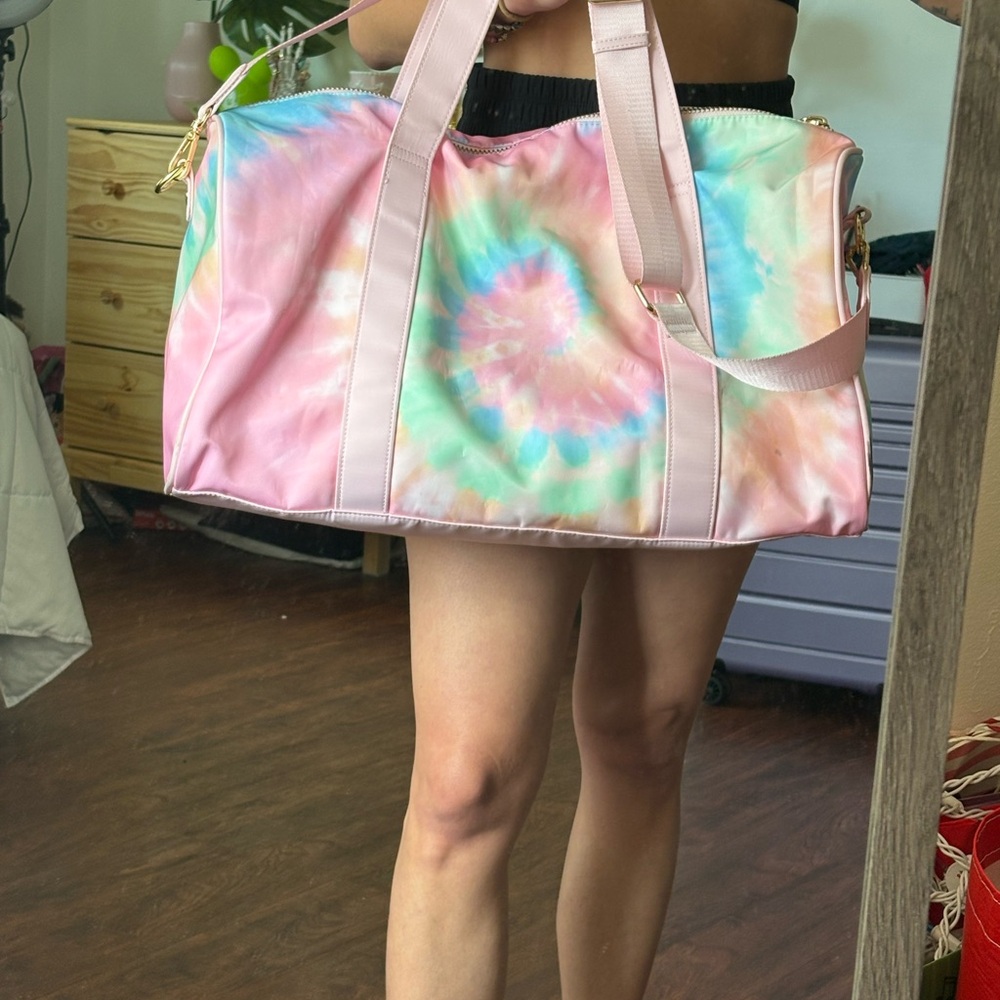 Tie-Dye Pink Stoney Clover Lane Duffle Bag